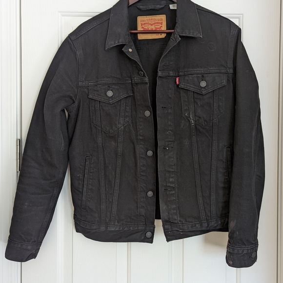 Levi's Black Denim Jacket - Picture 3 of 5